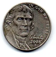 Estados Unidos - 2008D - 5 Cents