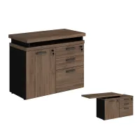 Armário Baixo Misto Dinâmico Extensivel com Tampo 40mm com Porta e Gavetas Start  - Foto 7