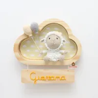 Ovelha - Nuvem P - Menina - Porta Maternidade