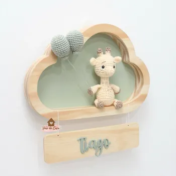 Girafa - 2 balões - Nuvem P - Porta Maternidade - Foto 2