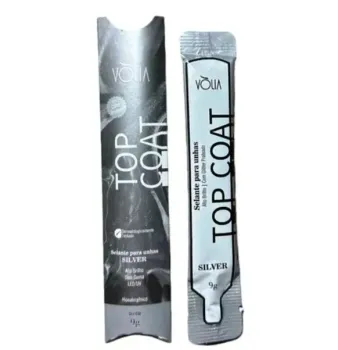VÒLIA - Sachê - Refil Topcoat Selante - SILVER ( Alto Brilho ) - 9g 