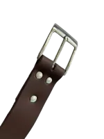 Cinta de Couro Legítimo Marrom - Foto 2