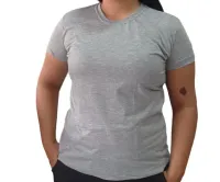 CAMISA CINZA MESCLA MALHA PP 100% POLIESTER 