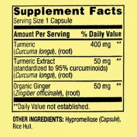 Turmeric Curcumin 500mg - 45 Un - Vegano Spring Valley Importado EUA + Frete Grátis - Foto 8
