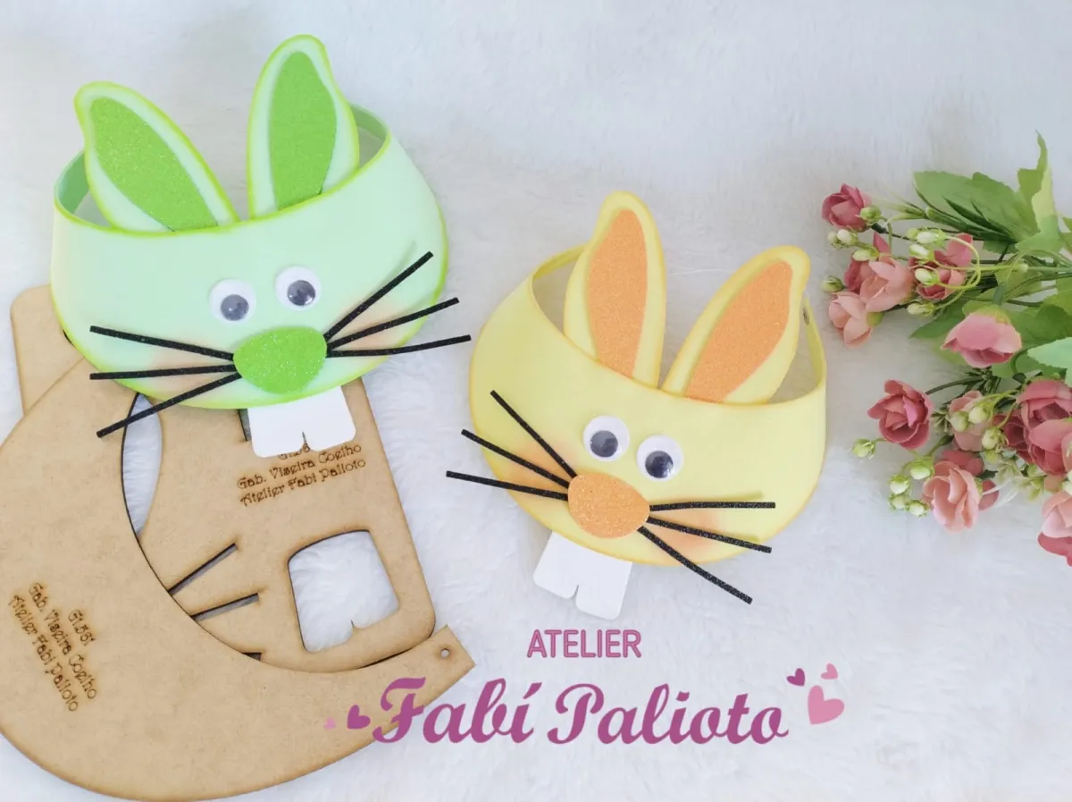 G1.561  Gabarito de Moldes  em MDF  Viseira Coelho