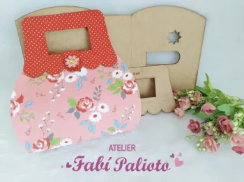 G1.560  Gabarito de Moldes  em MDF Bolsa Maleta Caixa de Bombom