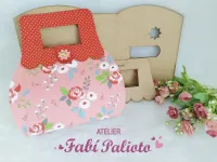 G1.560  Gabarito de Moldes  em MDF Bolsa Maleta Caixa de Bombom