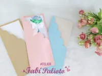 G1.557  Gabarito de Moldes  em MDF Envelopes Ponteiras - Foto 6