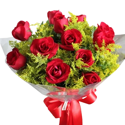 Buquê Amor Perfeito 12 Rosas Imagem