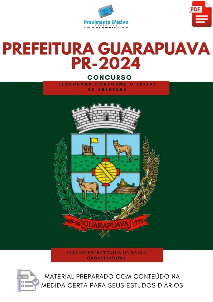 Apostila Prefeitura Guarapuava 2024