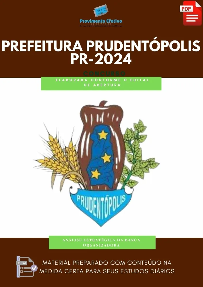 Apostila Prudentópolis 2024 Nível Superior Imagem