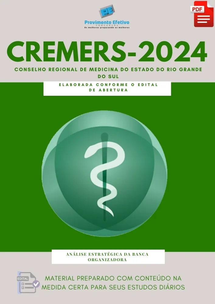 Apostila CREMERS  Ano 2024 