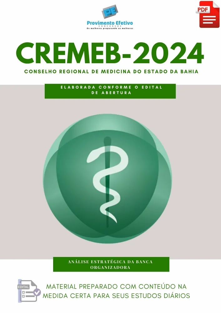 Apostila CREMEB Ano 2024  Imagem