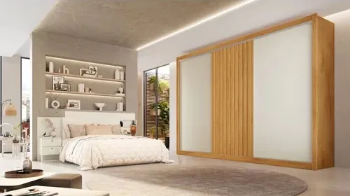 Guarda-Roupa Vitória 100%MDF Europa moveis 2.75 Imagem