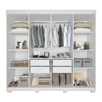 Roupeiro Milão 8 Portas 2.43 MDP - Foto 5