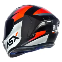 Capacete ASX Draken Strike Preto fosco Grafite Vermelho - Foto 2