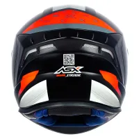 Capacete ASX Draken Strike Preto fosco Grafite Vermelho - Foto 3