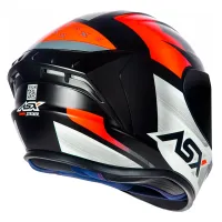 Capacete ASX Draken Strike Preto fosco Grafite Vermelho - Foto 4
