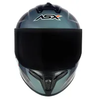 Capacete ASX Draken Strike Preto fosco Grafite Vermelho - Foto 7