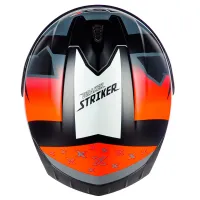 Capacete ASX Draken Strike Preto fosco Grafite Vermelho - Foto 9