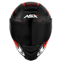 Capacete ASX Eagle Racing Diagon Preto Grafite Vermelho - Foto 7
