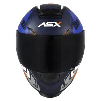 Capacete ASX Eagle Racing Diagon Azul Fosco Azul Branco - Foto 7