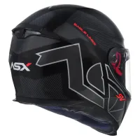 Capacete ASX Eagle SV Lives Preto Grafite - Foto 4