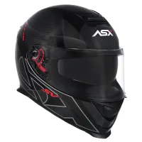 Capacete ASX Eagle SV Lives Preto Grafite - Foto 6