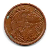 2004 - 1 Centavo - Moeda Brasil - C/ Danos - Foto 2
