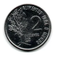 1977 - 2 Centavos - Comemorativa FAO - Moeda Brasil - Estado de Conservação: Soberba ou Superior