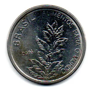 1985 - 5 Cruzeiros - Comemorativa FAO - Moeda Brasil Imagem