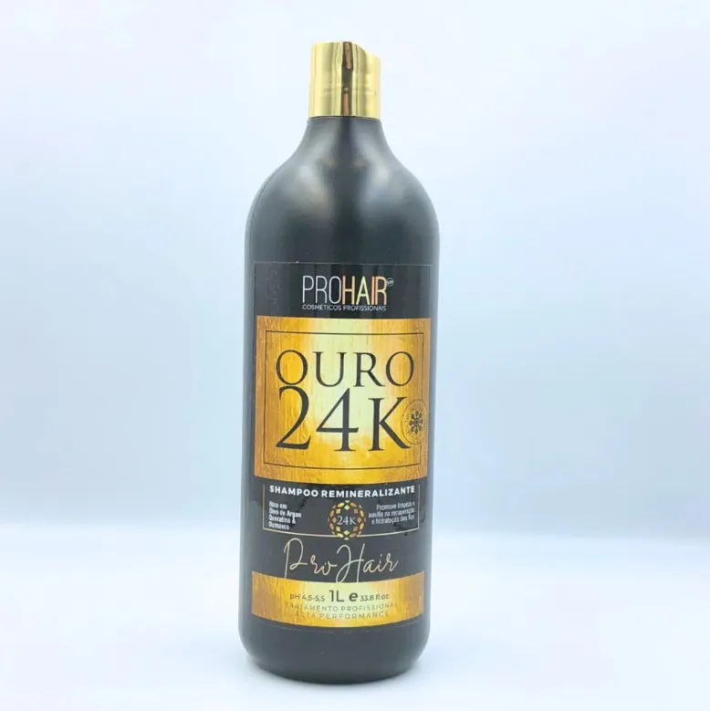 Shampoo Tratamento hidratação Ouro 24K 1L - Foto 2