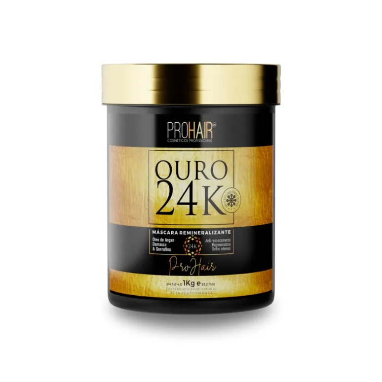 Máscara de Tratamento Ouro 24K 1kg