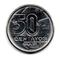 1990 - 50 Centavos - Moeda Brasil - C/ Danos - Foto 2