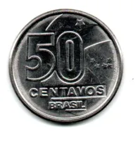 1990 - 50 Centavos - Moeda Brasil - C/ Danos - Foto 2