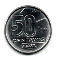 1990 - 50 Centavos - Moeda Brasil - C/ Danos - Foto 2