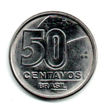 1990 - 50 Centavos - Moeda Brasil - C/ Danos