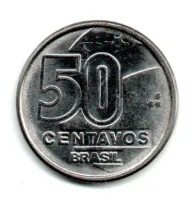 1990 - 50 Centavos - Moeda Brasil - C/ Danos