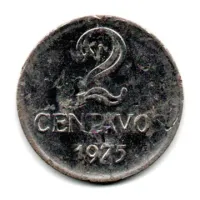 1975 - 2 Centavos - Moeda Brasil - C/ Danos