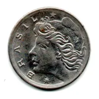 1975 - 2 Centavos - Moeda Brasil - C/ Danos - Foto 2
