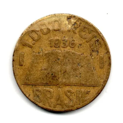1936 - 1000 Réis - Moeda Brasil