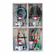 Caixa de Luz para 3 Relogios 16mm Completa * 3 medidor * padrao Enel Aes Eletropaulo monatada bifasica Imagem