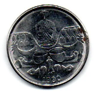 1990 - 50 Cruzeiros - Moeda Brasil - C/ Oxidação
