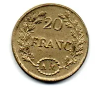 Ficha 20 Franc - AM