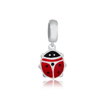 Berloque de Prata 950 -Joaninha - 250831 Imagem