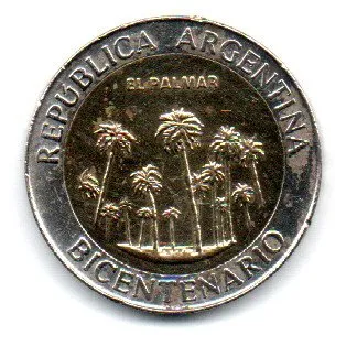 Argentina - 2010 - 1 Peso - Comemorativa Bicentenario - El Palmar