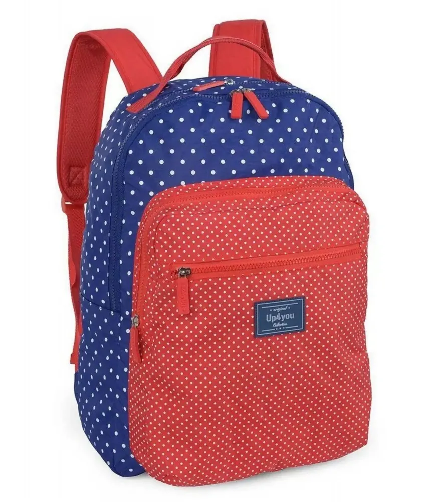  Mochila UP4YOU Crinkle Vermelha MJ48353UP Imagem