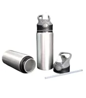  SQUEEZE ALUMÍNIO  BICO RETRATIL C/ TRAVA  600ML  - Foto 3