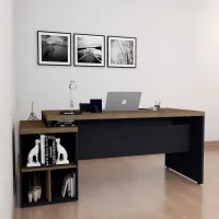 Mesa Diretor dinâmica 1720 pé painel com gaveteiro 4 gavetas Start - Foto 2