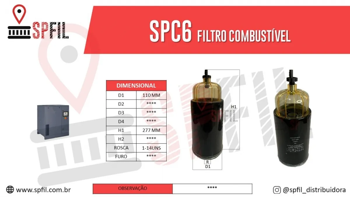 Filtro De Combustível SPC6